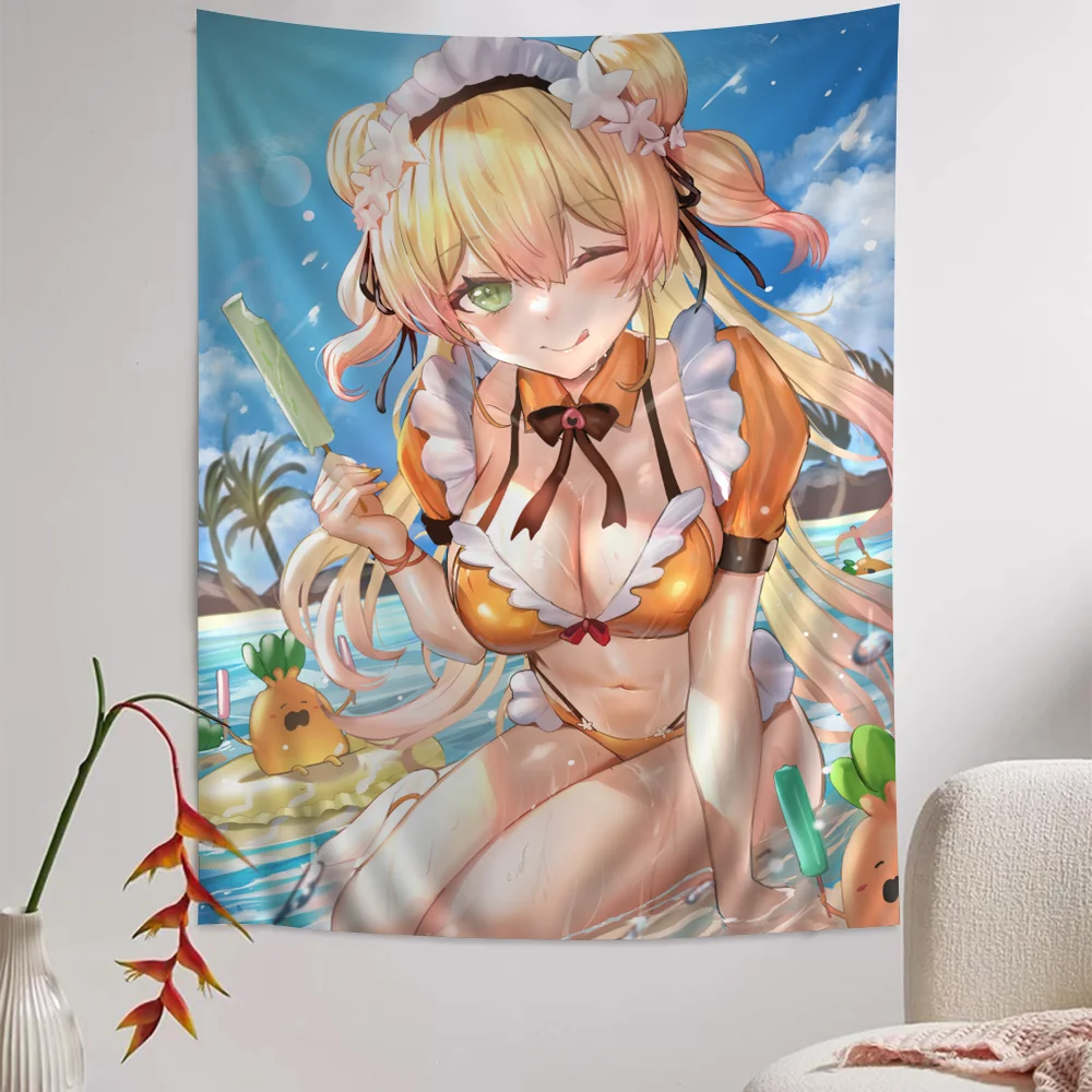 Momosuzu Nene Hololive художественный принт дешевый хиппи настенный богемный гобелены