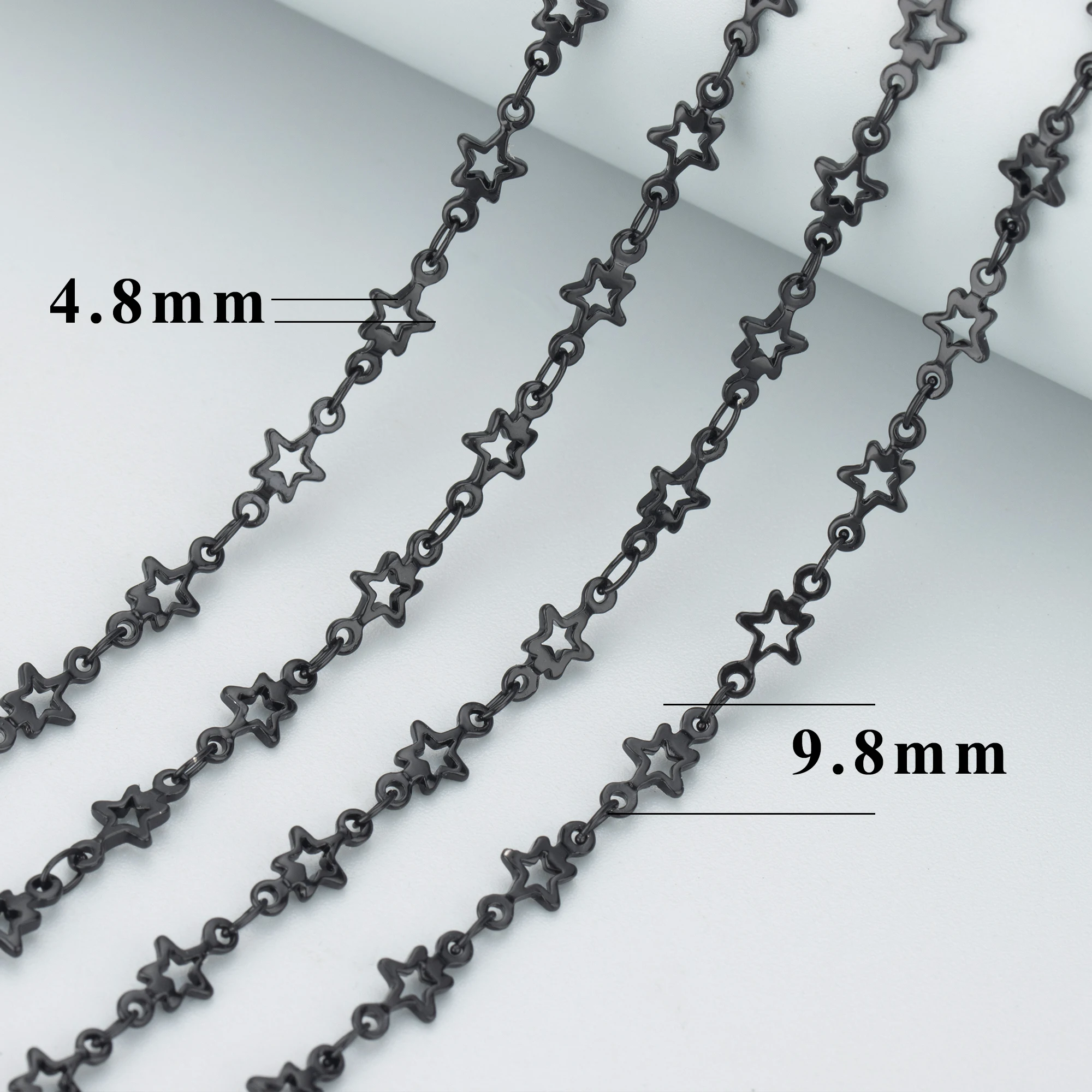 Фото GUFEATHER C164H, модная женская цепочка «сделай сам», медь, ювелирные изделия, diy браслет ожерелье, изготовление ювелирных изделий, черная цепочка, 1... №5