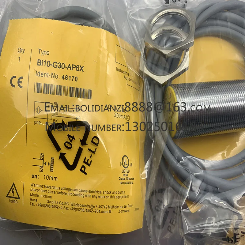 Новый датчик приближения BI10-G30-AP6X BI10-G30-AN6X/RN6X/RP6X Гарантия один год В наличии