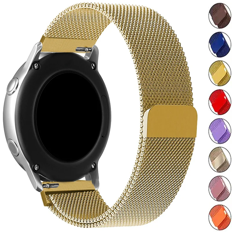 

Ремешок магнитный для наручных часов, браслет для Samsung Galaxy watch 4 5 Pro classic 46 мм Active 2 correa Huawei GT/2/2e, 20 мм 22 мм