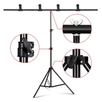 photography t shape background backdrop stand frame support system for photo studio video chroma key green screen with stand