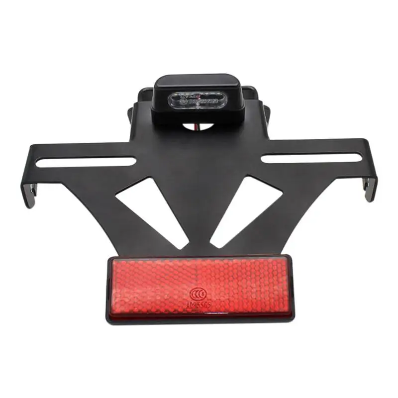 

Motorcycle Number License Plate Holder Frame With LED Light Rear Tail Tidy Adjustable Tail Tidy Rear License Plate Holder