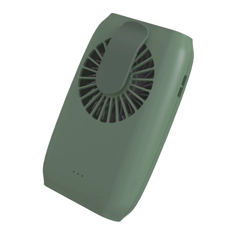 

Портативный мини-вентилятор с зажимом для талии, перезаряжаемый через USB Настольный вентилятор с подвесной лентой, вентиляторы для внешнег...