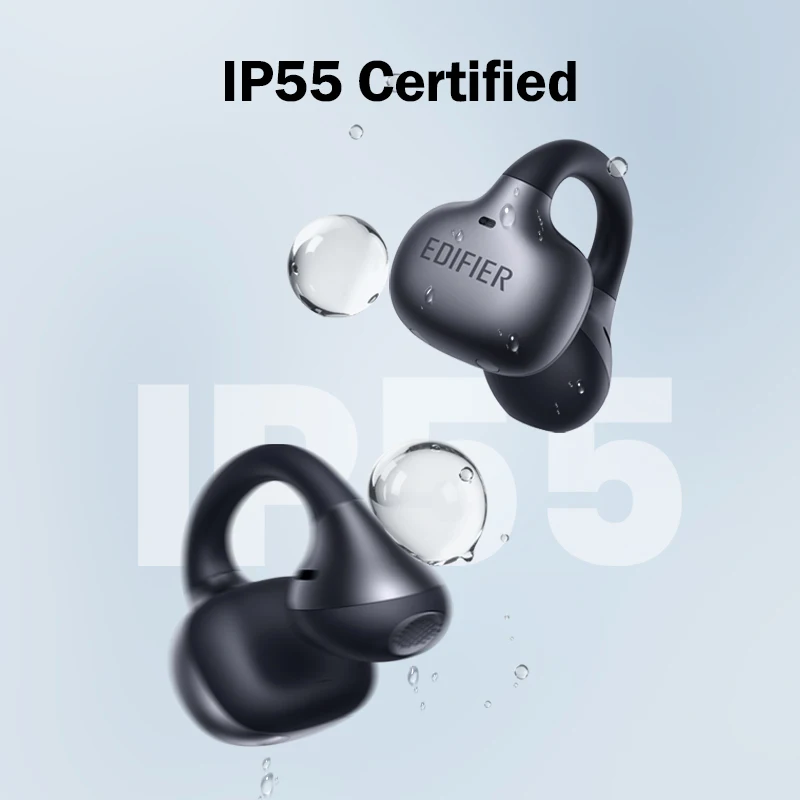 Фото Беспроводные наушники Edifier Comfo Bass Open-Ear True Wireless с Bluetooth V6.1, креплением на ухо, функцией AI-перевода, легкие, IP55 №5