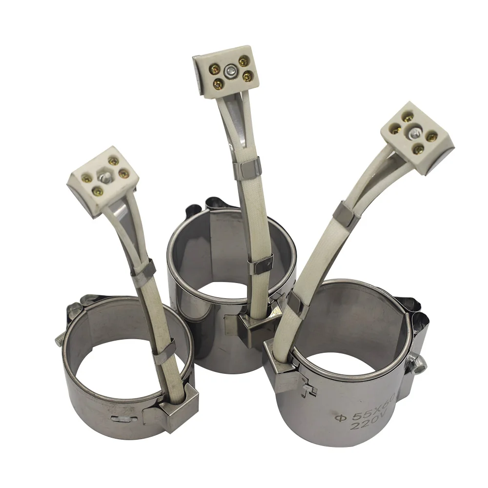 Нагреватель слюдяной ленты с внутренним диаметром 48 мм, Высота 30-100 мм, электрический нагревательный элемент из нержавеющей стали для литьевой машины