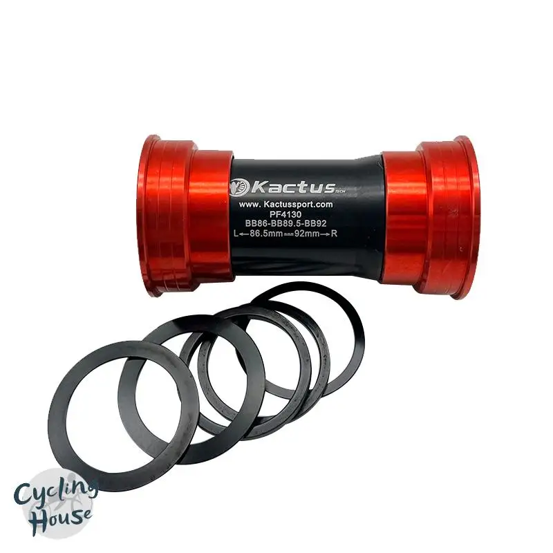 

Kactus Bicycle Bottom Bracket PF4130 Fits Sram PFDUB/PF3024-LS/PF30A Fits Shimano/Sram GXP Red DUB Crankset For Cannondale