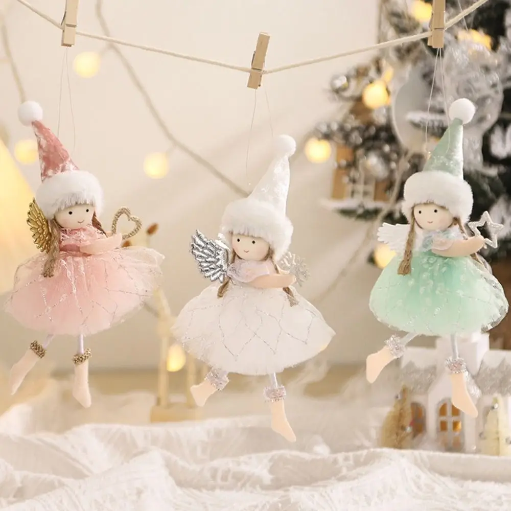 

Новогодние 2024 Рождественские куклы-платье принцессы с ангелом подвесные украшения на рождественскую елку украшение для рождественской вечеринки для дома рождественские подарки