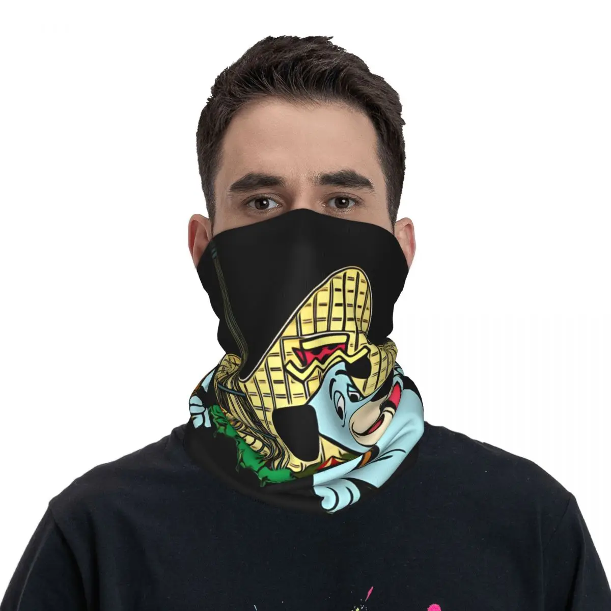 Маска на шею для мотокросса с принтом