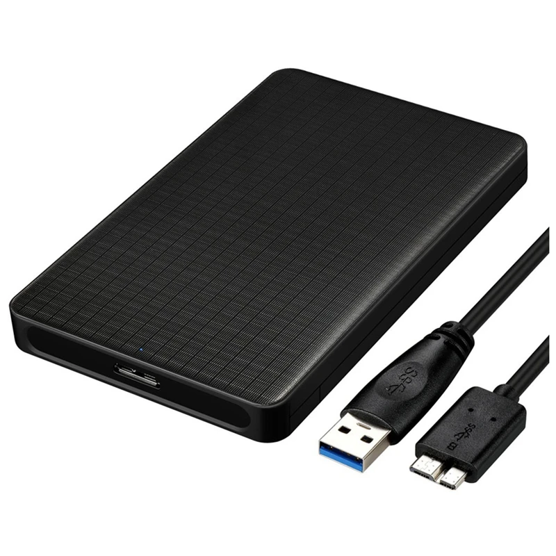 

Корпус для мобильного жесткого диска Внешний USB 3,0 2,5 дюйма SATA поддерживает различные механические жесткие диски и твердотельные диски SSD