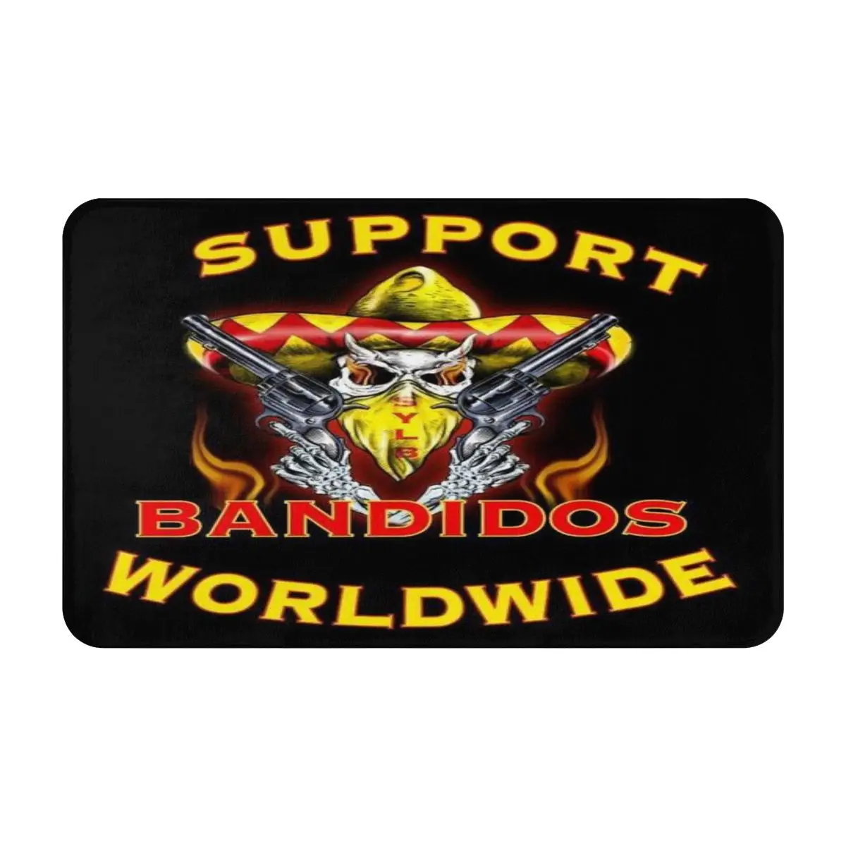 

Bandidos Living Room Carpet Bedroom Floor Mat Decoration Home Washable Floor Mat