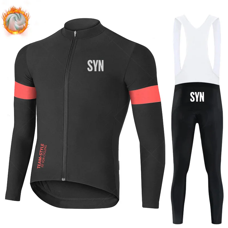 SYN BIEHLER 2025 зимняя термофлисовая одежда для велоспорта униформа шоссейного