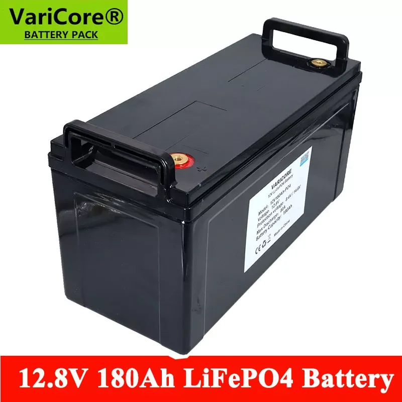 

2023New 12V 180Ah LiFePO4 battery 12.8V 3.2V cell Lithium iron phospha For RV Campers Golf Cart Off-Road Off-grid Solar Wind bat