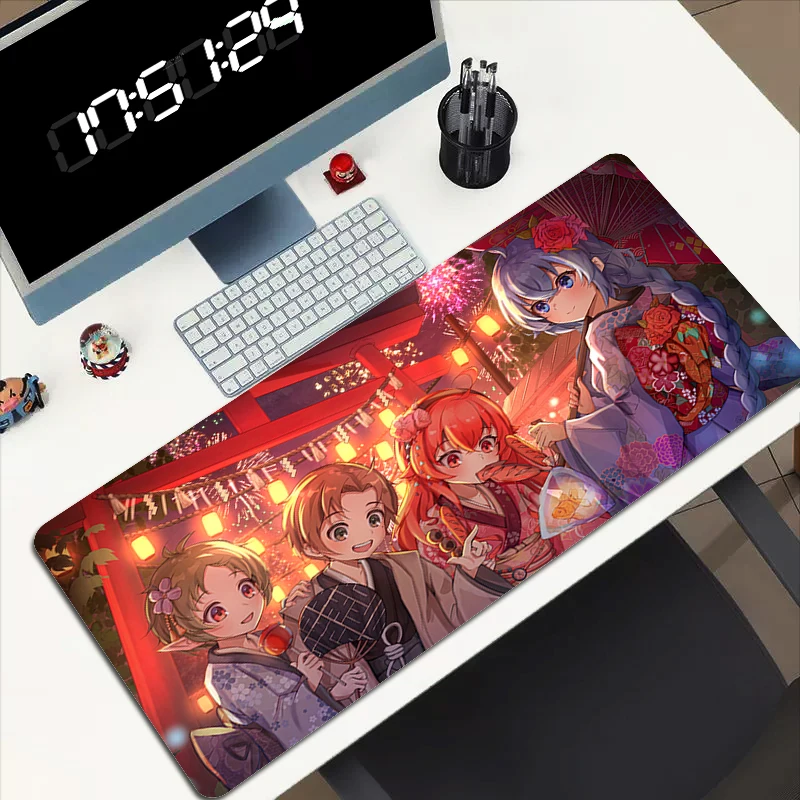 

Игровые аксессуары Mushoku Tensei: Бесшумная мышь, артенка, Настольный коврик для мыши, игровая клавиатура, коврик для мыши, компьютерные коврики, коврик Xxl