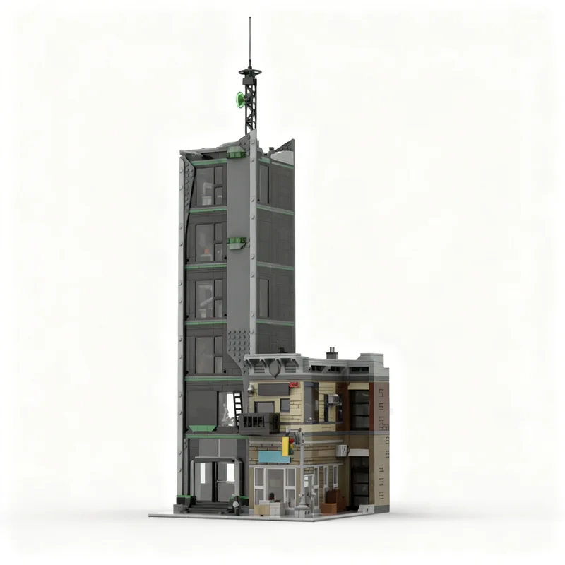 Фото 2968 деталей MOC Модульный конструктор «Супергерои Оскорп»: Модель Человека-паука Marvel, строительные блоки, игрушка для сборки, рождественский подарок, творческий набор DIY №1