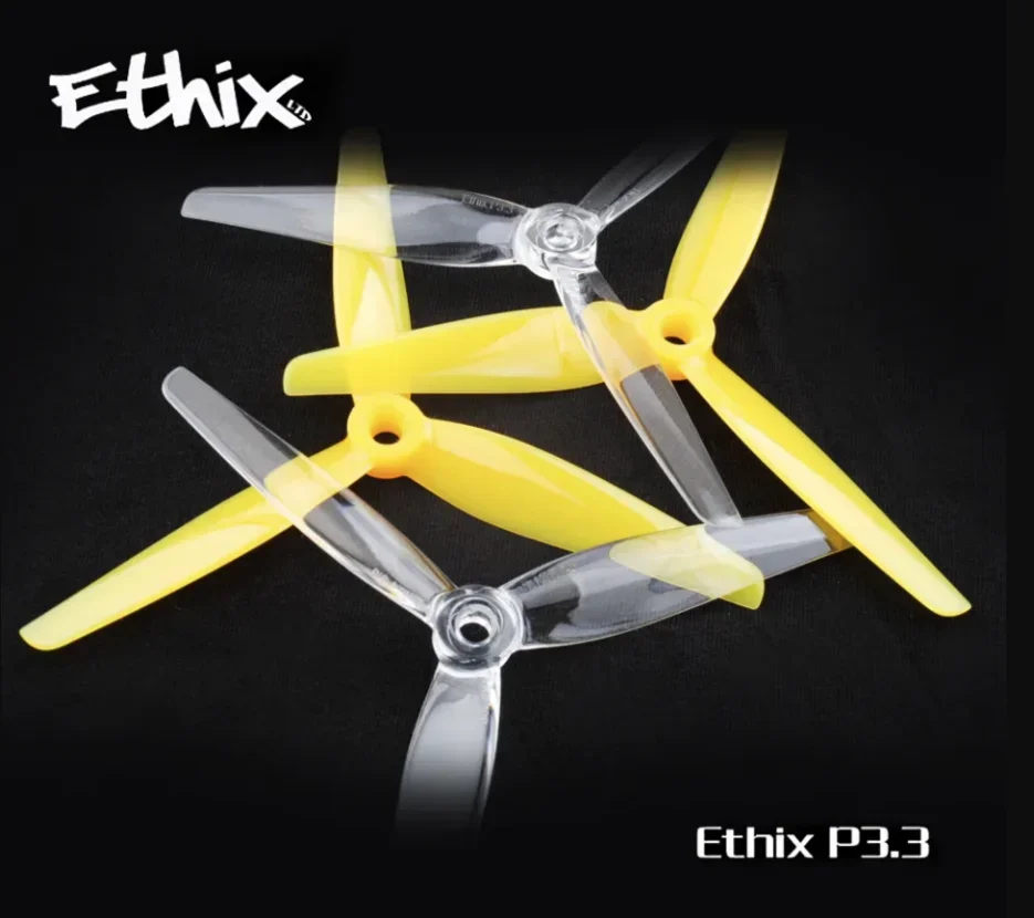 2 пары HQProp & Ethix P3.3 5.1X3.3X3 3-лопастные пропеллеры для ПК FPV Freestyle 5 1 дюймов
