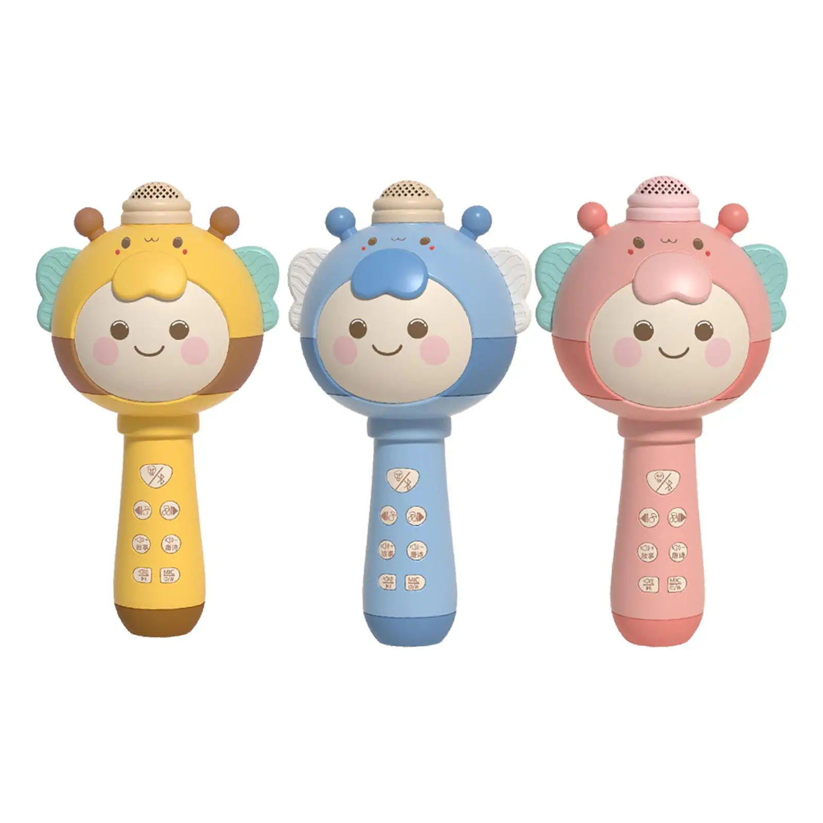 

Handheld Music Microphone Rechargable with Light for Boys Birthday Gifts