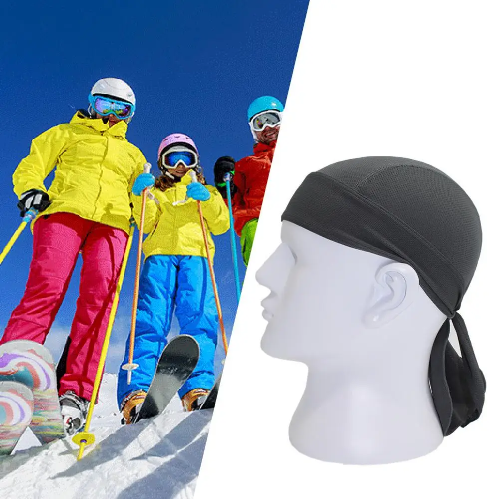 

Outdoor Riding Quickdrying Sports Headband Moisture Wicking Breathable Sunscreen Hood Pirate Scarf Small Cap Bicycle Accessories
