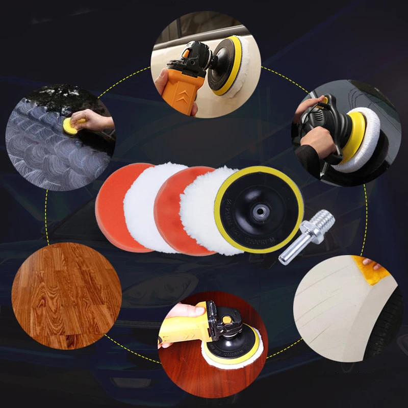 Автомобильный полировальный диск самоклеящаяся Губка для полировки 11/7/6/5