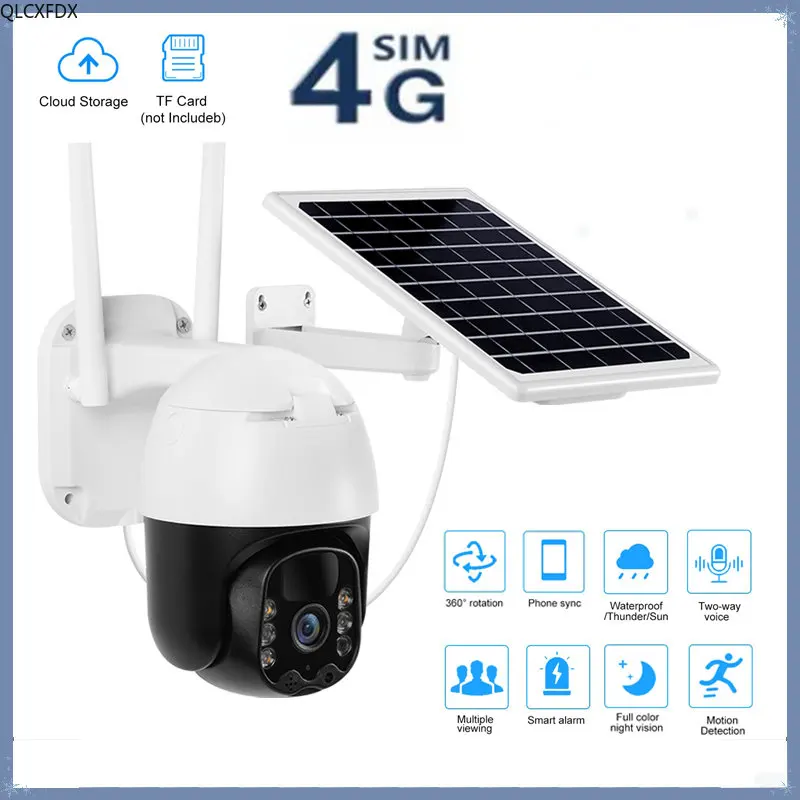 

IP-камера 2 Мп с солнечной панелью, 4G, SIM/Wi-Fi