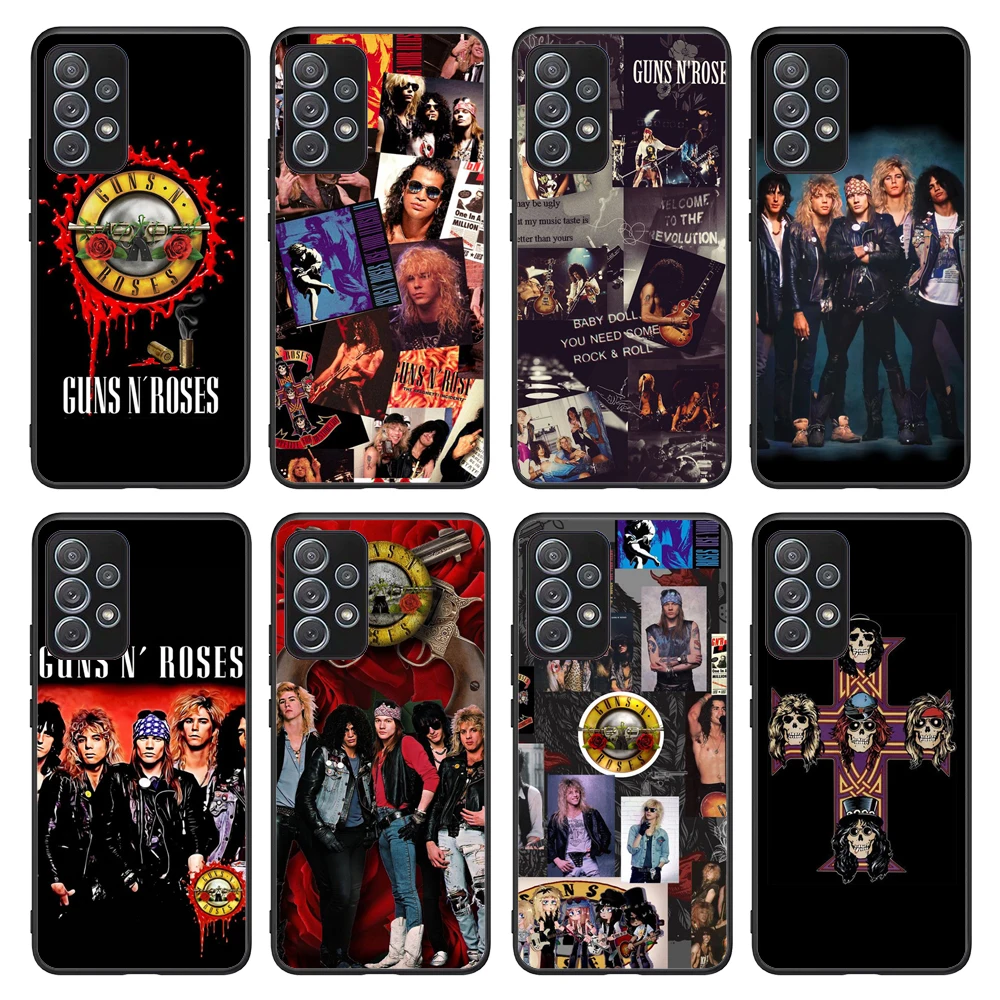 

Funda Rock Guns N' Roses Phone Case For Samsung Galaxy A03S A10 A20 A21S A31 A40 A41 A42 A50 A51 A52 A70 A71 A72 A32 A82