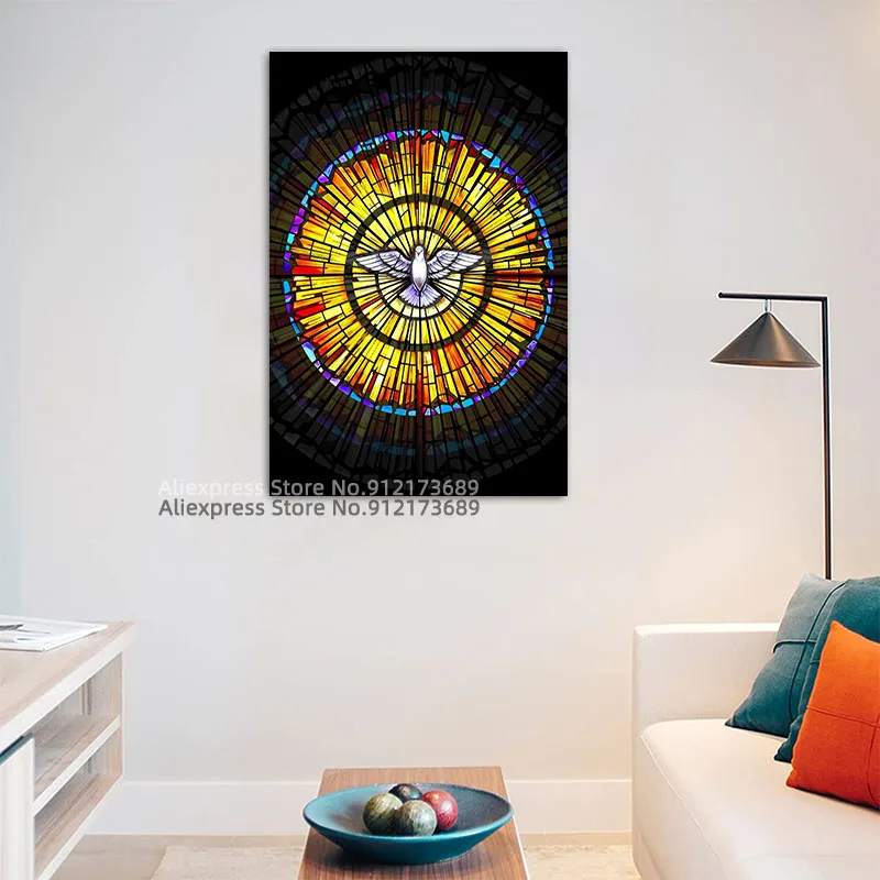 Знак голубя святой дух в христианстве плакат холст живопись плакаты и принты