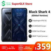 Global Version Black Shark Gaming Phone Snapdragon 870 Mobile Phone 144Hz Display 120W Fast Charging Smartphone
