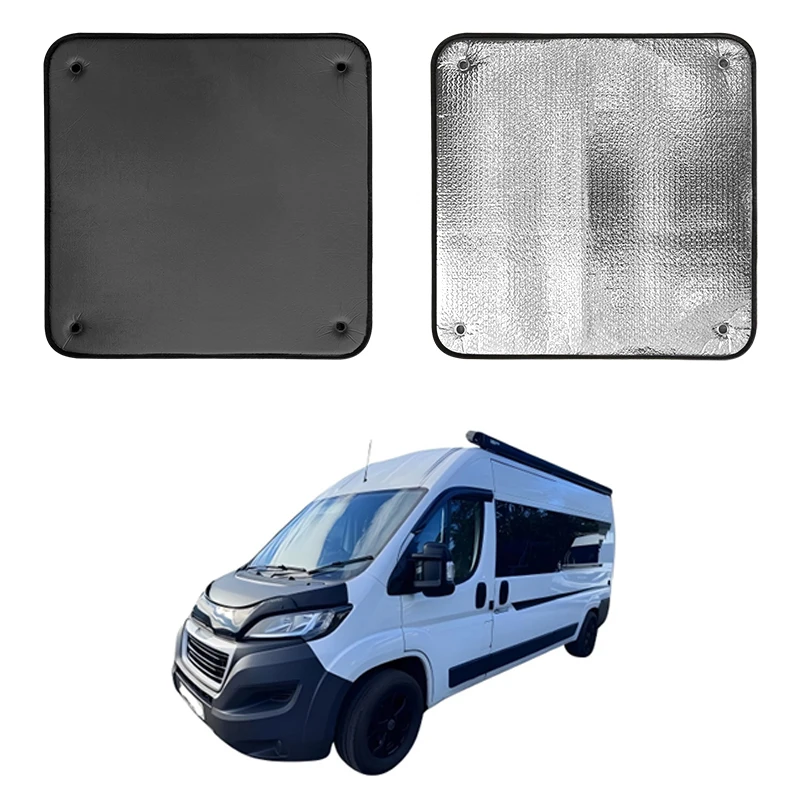 Фото Складная солнцезащитная шторка для окон Fiat Ducato, Peugeot Boxer, Citroen Relay с креплением на присосках №5