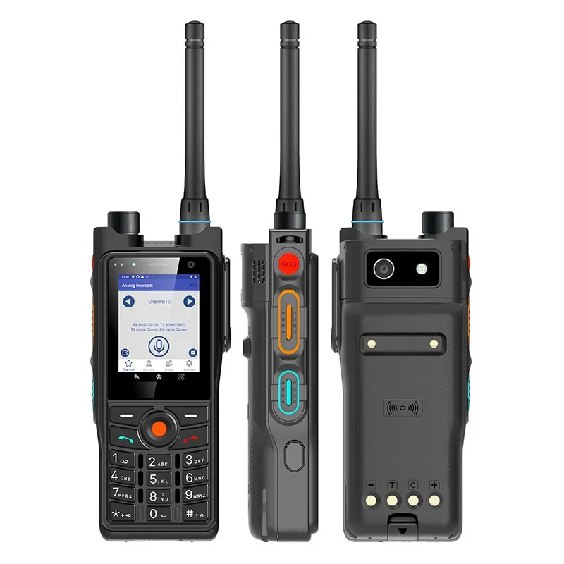 UNIWA P6 IP68 Прочная рация 4 Вт DMR/аналоговый двойной режим 2 41 дюйма 3 ГБ + 32 12 МП 2500 мАч 4G