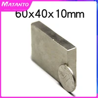 123pcs 60x40x10mm powerful block magnets n35 super neodymium magnet 60x40x10 mm permanent ndfeb magnets 604010 mm