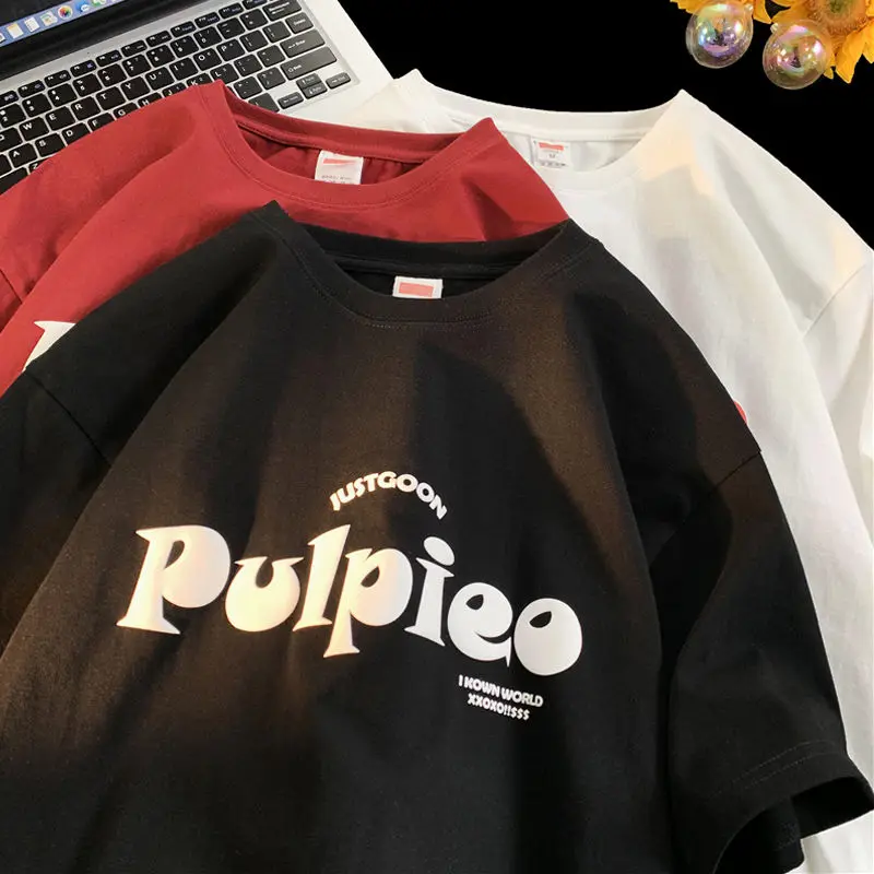 

Футболка Мужская/женская с буквенным принтом и коротким рукавом