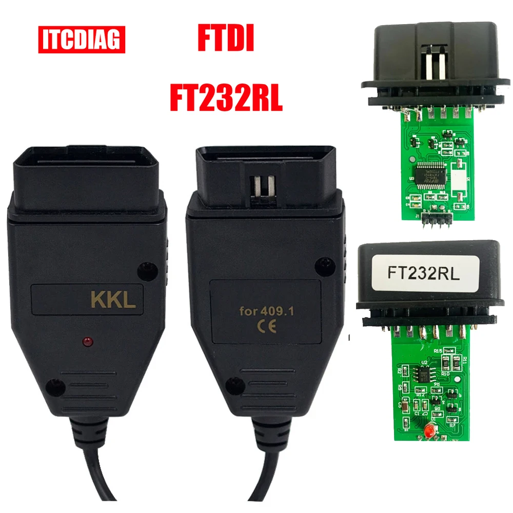 

FTDI FT232RL Chip For VAG KKL 409 Auto Car Diagnostic Cable for VAG KKL Interface with Switch USB scanner tool