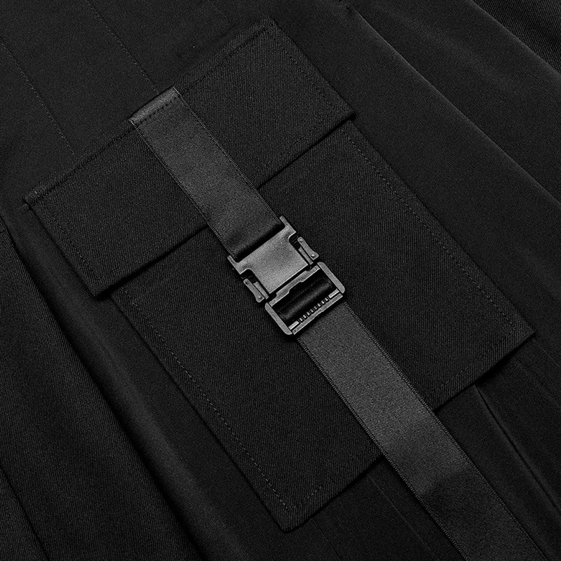 Женская плиссированная юбка-трапеция в стиле Панк RAVE Модные индивидуальные