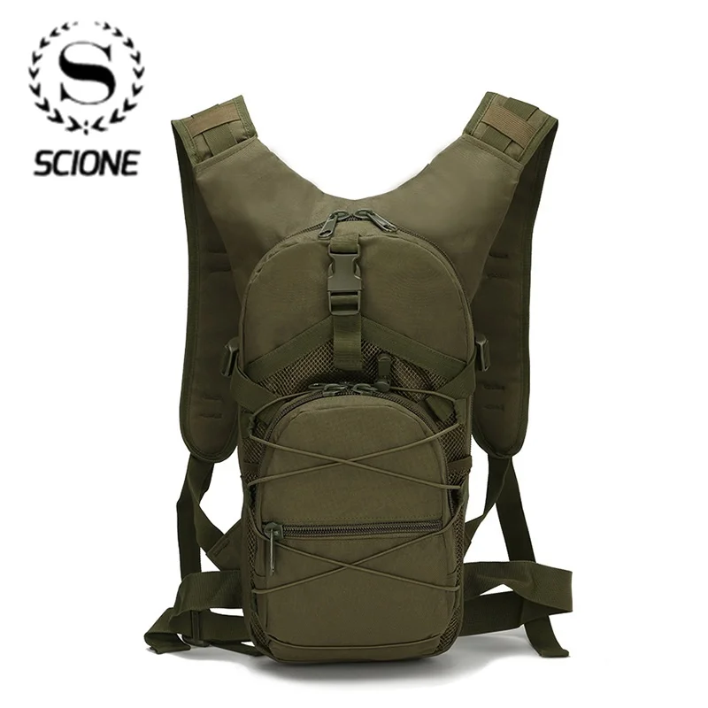 Scione Outside Military Army Green Backpack Waterproof Oxford Casual Camouflage Travel Bag Womens Traveling Backpack Bag