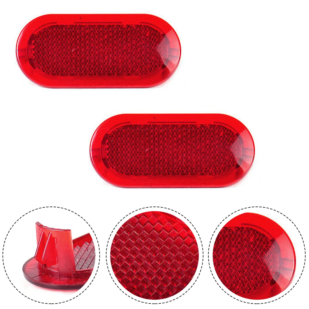 

2Pcs Red Door Panel Warning Light Reflector For VW Beetle Caddy Poloo Touran 6Q0947419 6Q0 947 419 Original Quality