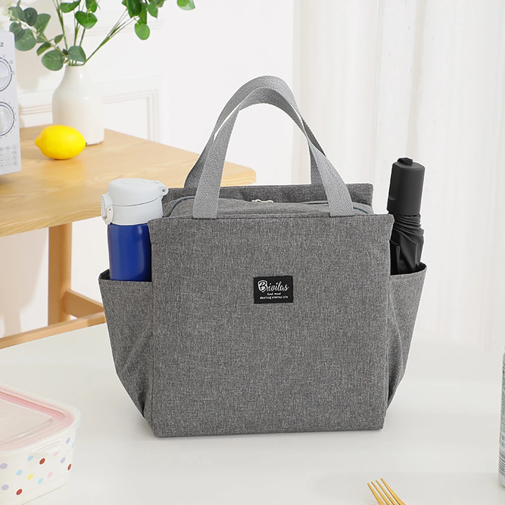 

Lunch Bags For Girls Men Food Storage Keep Warm Students Carry Bag Lunchbag Child Mother Box For School Portable Handbag Pinic