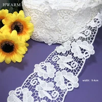 free shipping lace fabric ribbon sewing accessories women skirt dress decoration diy hollow out embroidery trim wedding curtain