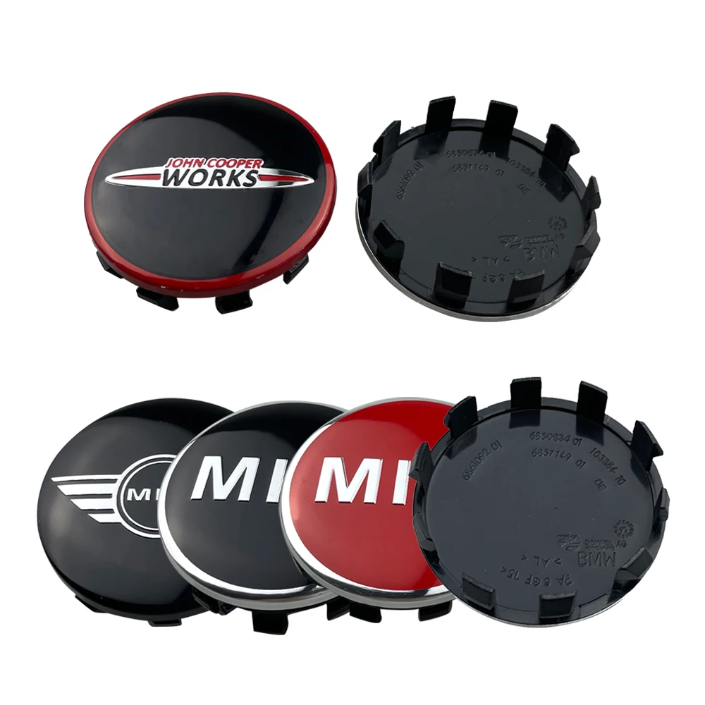 

40 шт. 56 мм черная красная Центральная крышка колеса автомобиля логотип док эмблема аксессуары для MINI Cooper S Works JCW автостайлинг