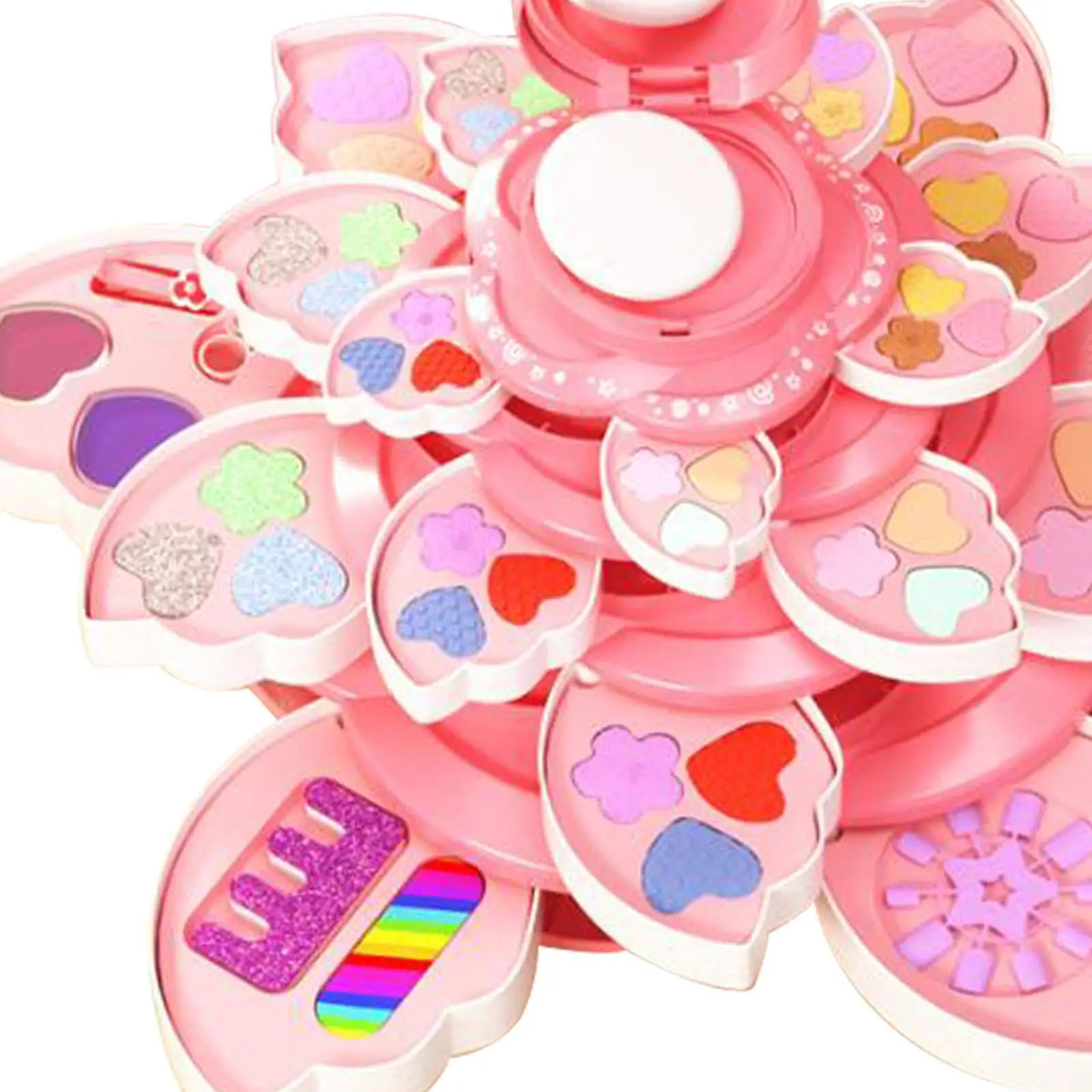 Детские наборы для макияжа туалетный столик игрушки девочек моющиеся ролевые