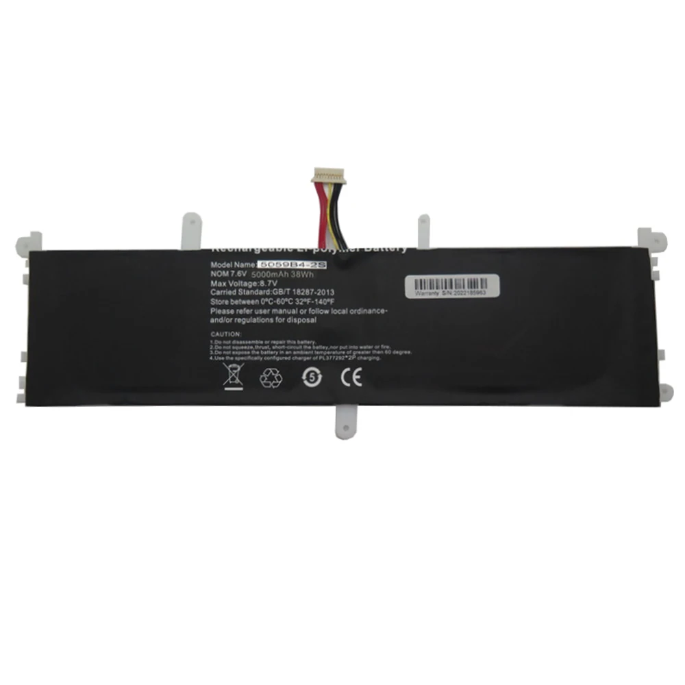 Сменный аккумулятор для ноутбука Chuwi GemiBook Pro 14 CWI529 5059B4-2S 7.5059B4-2S 7 6 В 5000 мАч 38WH 10IPN