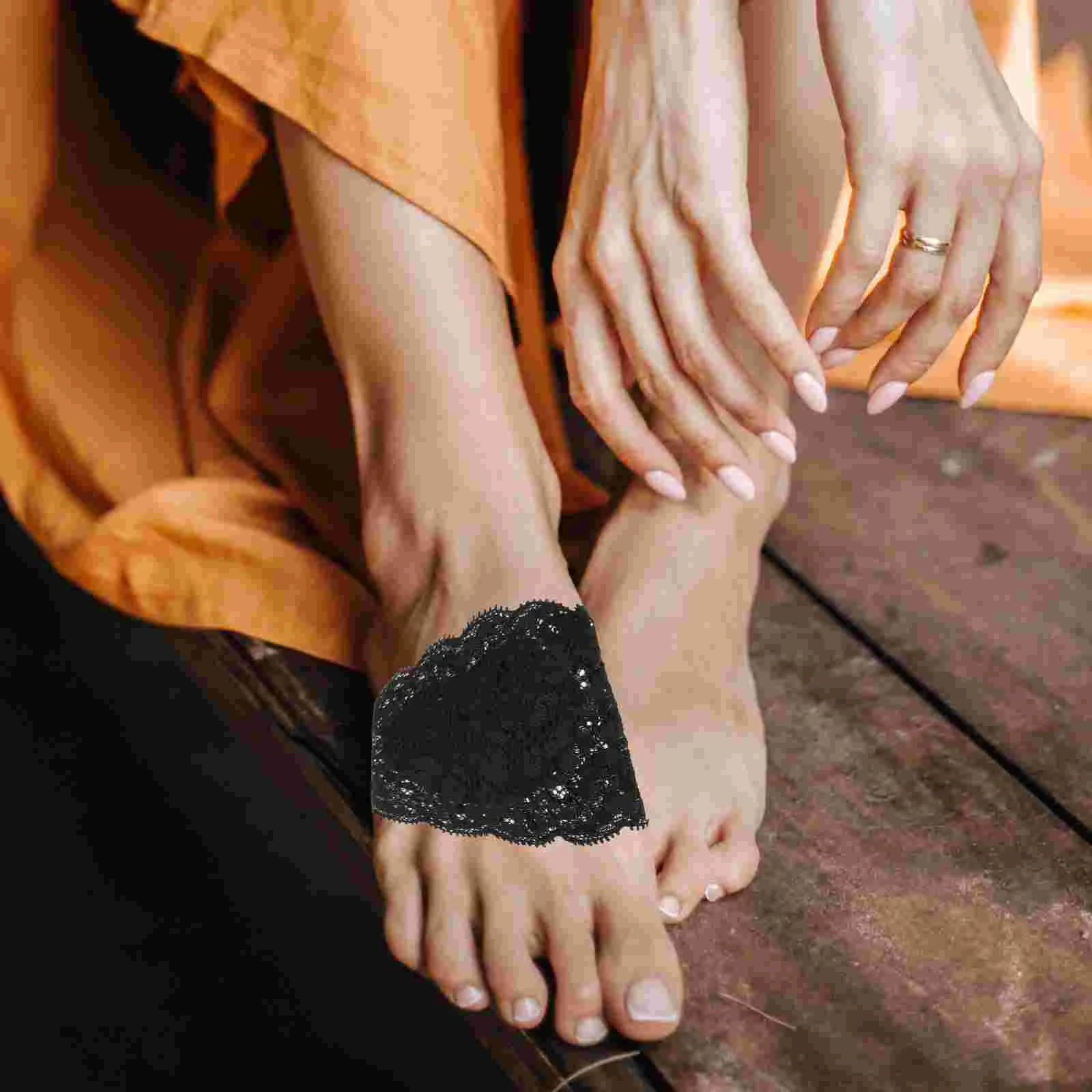 4 пары невидимых носков с рыбьим ртом противоскользящие полуноски для девочек