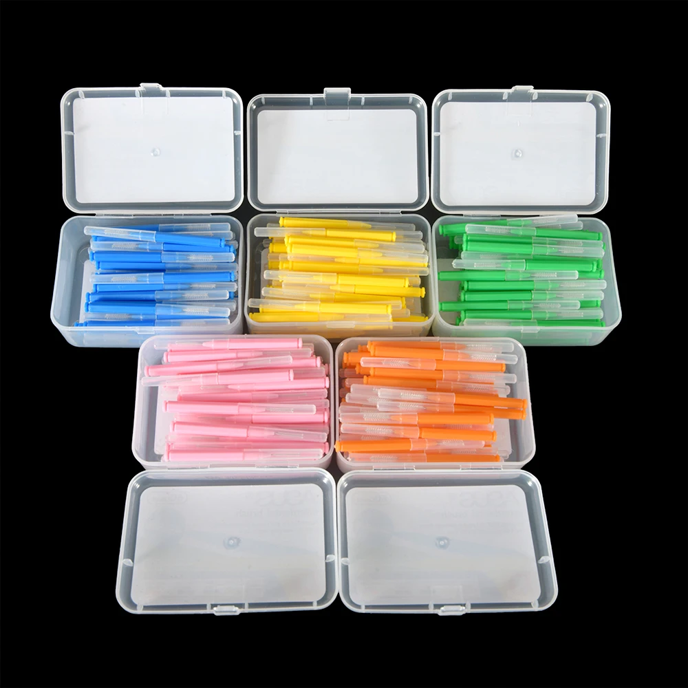 

60Pcs 0.6-1.5mm Interdental Brushes Health Care Tooth Removes Food And Better Oral Hygiene Tool