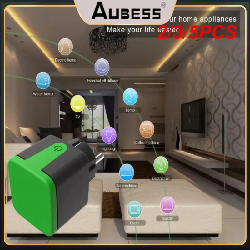 

2/3/5PCS Outdoor Waterproof Smart Wifi Plug Smart Life App Smart Plug Voice Control Remote Control With Alexa Google Home