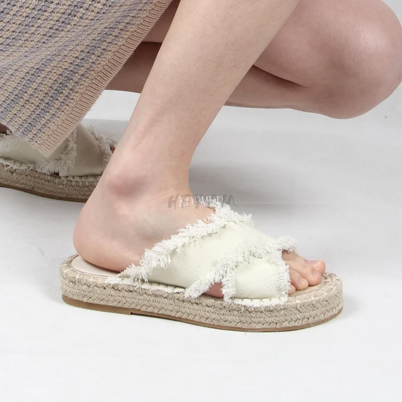 

2022 Summer New Arrival Design Platform Wedges Flat Heels Women Sandals Pinch Slippers Mules Slippers Shoes Sandals Women 35-43