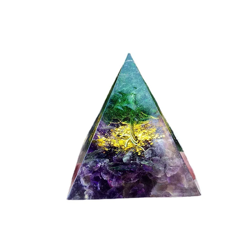 

New Chakra 6-5cm New Pyramid Ornament Crystal Gravel Pyramid