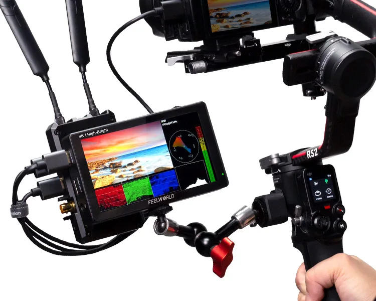 Фото FEELWORLD LUT5E 5,5-дюймовый яркий 1600-нитовый сенсорный экран DSLR Dslr полевой монитор №5