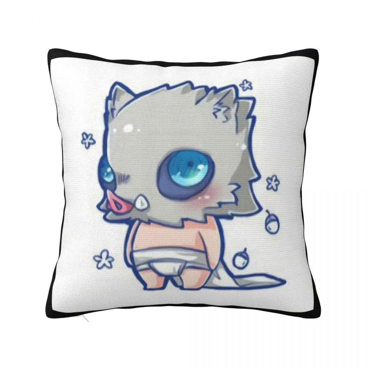 Demon Slayer Kimetsu No Yaiba Hashibira с принтом унисекс S 100 хлопковая наволочка для среднего