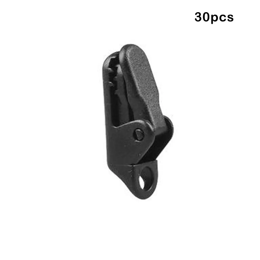 

30 Pieces Portable Camping Tent Fasteners Hiking Picnicking Awning Clip Nylon Clamps Outdoor Equipment Accessories