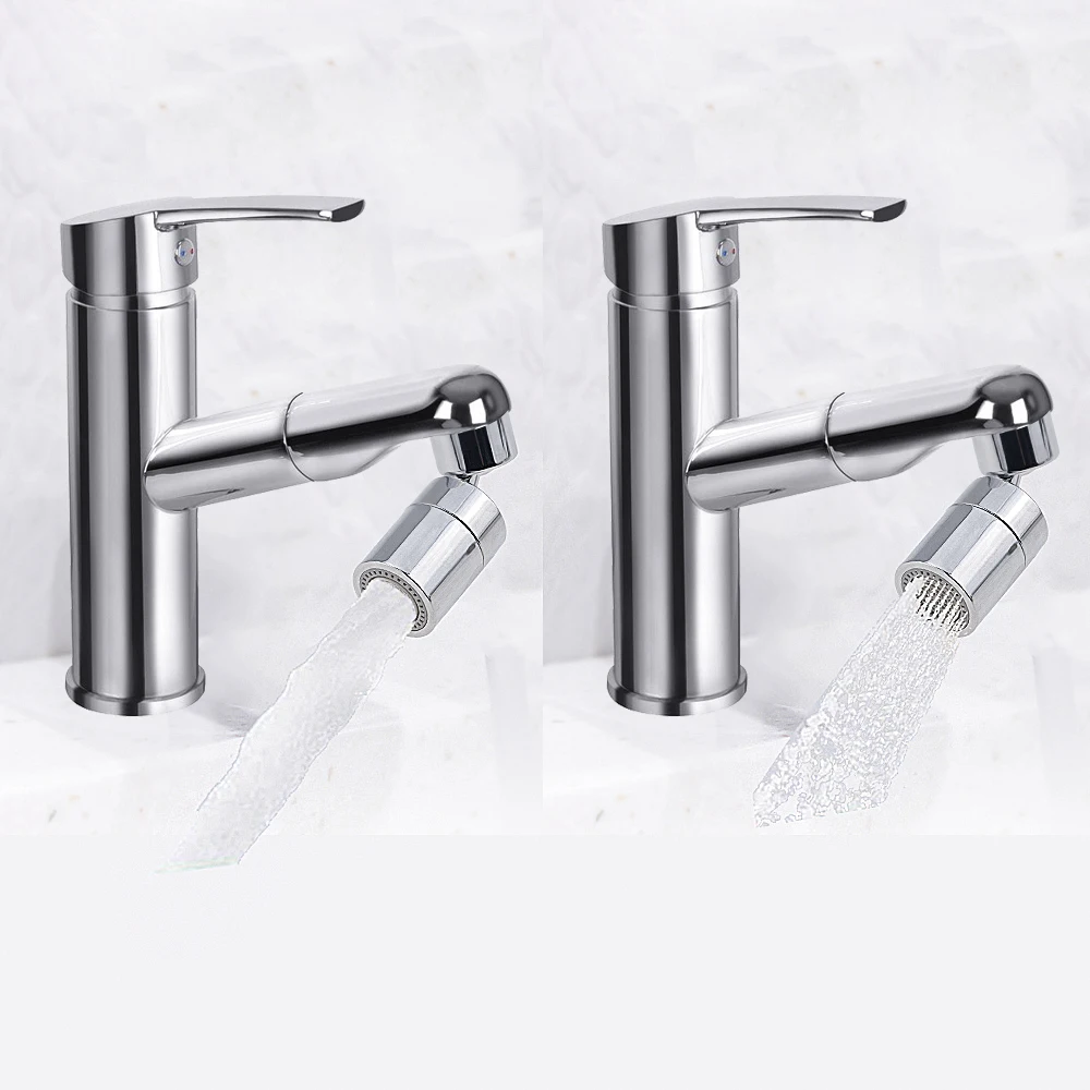 

Kitchen Faucet Bubbler 360-Degree Double Modes 2-flow Splash-proof