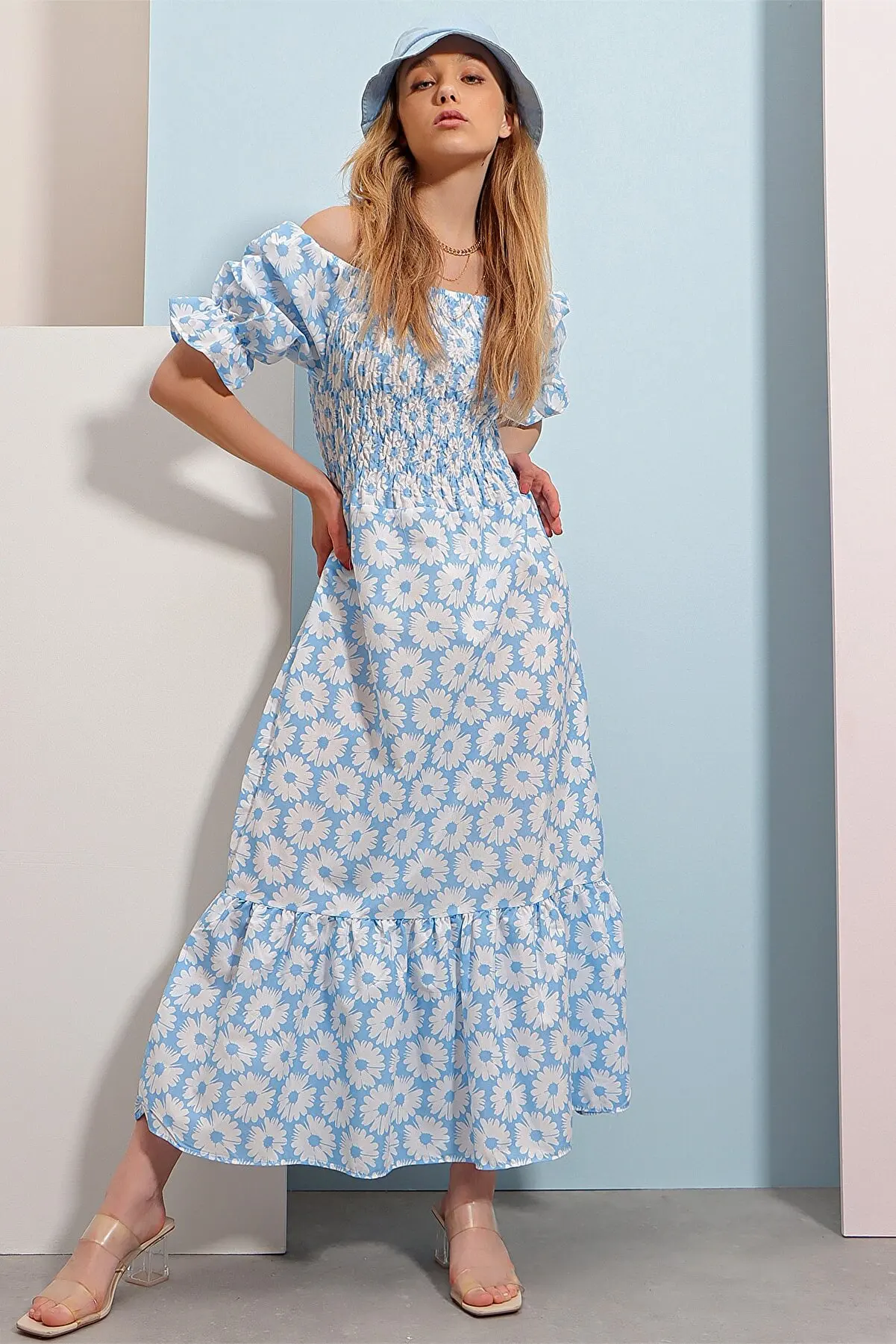 Синее элегантное вечернее платье дешевое повседневное шикарное средней длины