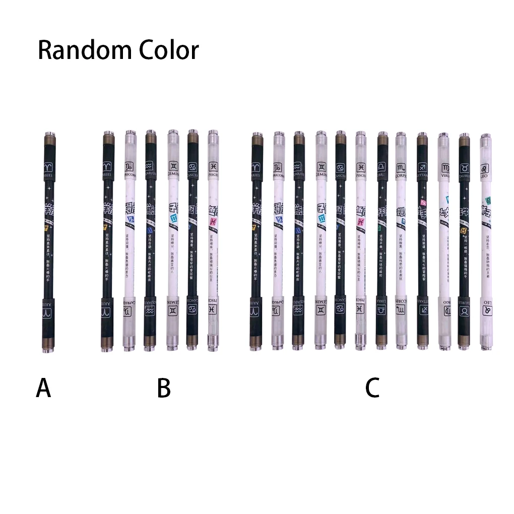 

Spinning Ball-Point Pen Luminous Rotatable Hand Held Pressure Relief Fingertip Toy Gift Plaything Random Color 6Pcs